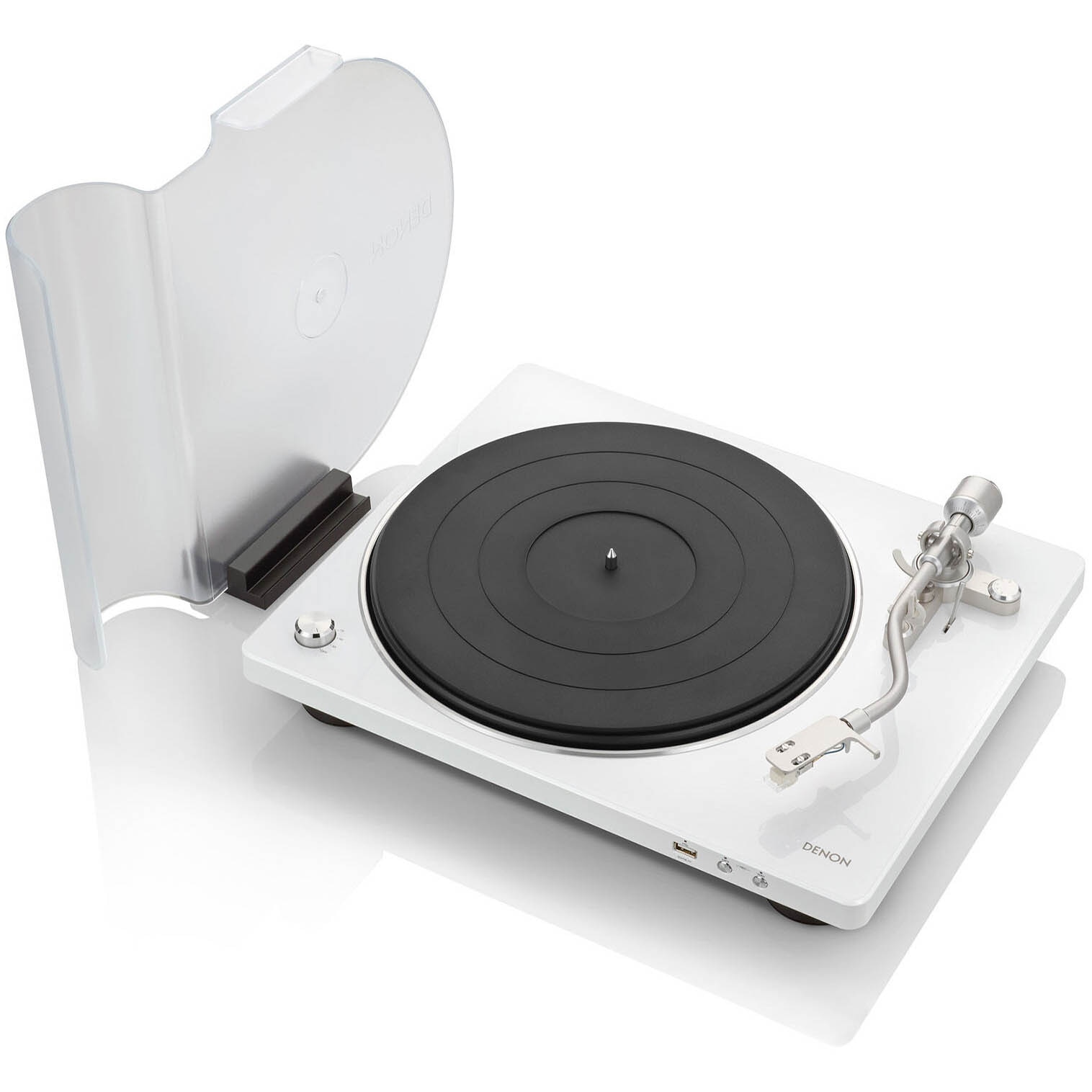 Denon Dp-450USB Hi-Fi Turntable with Usb Encoder - White